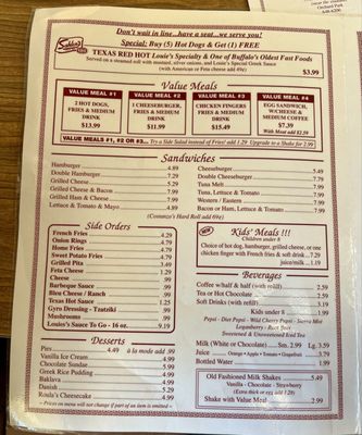 Menu photo 1 Louie's Texas Red Hots Buffalo, NY Menu photo 1 Louie's Texas Red Hots Buffalo, NY