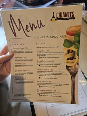 Menu photo 4 Chianti's Pizza & Pasta Longwood, FL