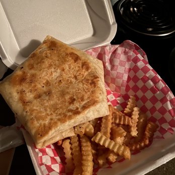 Village Kitchen - Crunchwrap - not a fan. Meal came with fries - Vegan Near Me - Decatur, Georgia