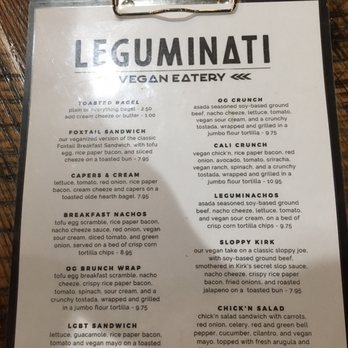 Leguminati - Menu - Vegan Near Me - Orlando, Florida Leguminati - Menu - Vegan Near Me - Orlando, Florida