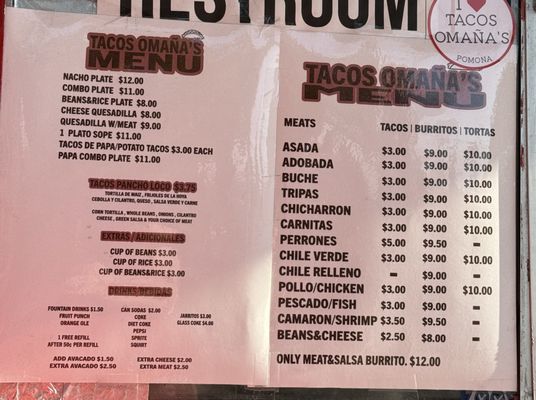 Menu photo 3 Omanas Pomona, CA Menu photo 3 Omanas Pomona, CA