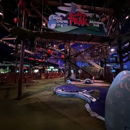 Ropes course and mini golf Ropes course and mini golf