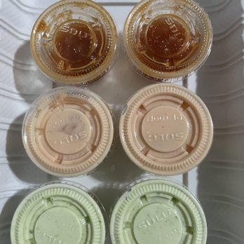 Cachapas y Mas - Three sauces offered - Venezuelan Near Me - Ridgewood, New York Cachapas y Mas - Three sauces offered - Venezuelan Near Me - Ridgewood, New York