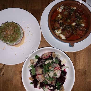 Costera - Meatballs, beet salad, crab salad - Spanish Near Me - New Orleans, Louisiana Costera - Meatballs, beet salad, crab salad - Spanish Near Me - New Orleans, Louisiana