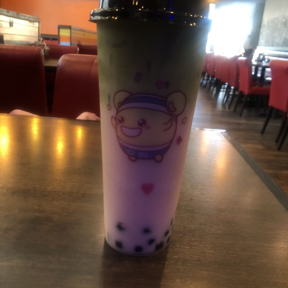 Tasty Pot - Rose Matcha Latte with Boba - Bubble Tea Near Me - Rancho Cucamonga, California