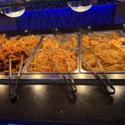 Happy Family Chinese Buffet - More of their fried food, option, chicken nuggets, french fries, chicken, wings, fried fish, and eggrolls. They also had sweet plantain.