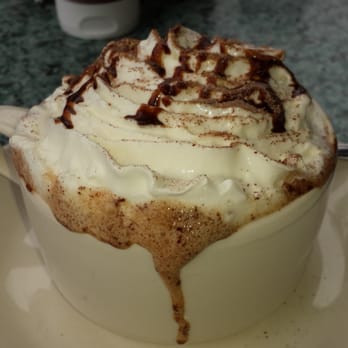 Curbside Cafe - ...the mexican mocha, in her cinnamon sprinkled frothy goodness glory... - Breakfast & Brunch Near Me - Vista, California