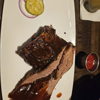 Juniper Grill - Cranberry Township - Smokehouse platter - you pick 2 - this was the Brisket & Ribs- fresh xut French fries not pictured - they were cooked perfectly!! - New American Near Me - Cranberry Twp, Pennsylvania Juniper Grill - Cranberry Township - Smokehouse platter - you pick 2 - this was the Brisket & Ribs- fresh xut French fries not pictured - they were cooked perfectly!! - New American Near Me - Cranberry Twp, Pennsylvania