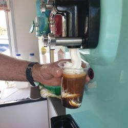 Wozza's Ice Cream & Coffee Van - Affogato stage 2 add ice cream.