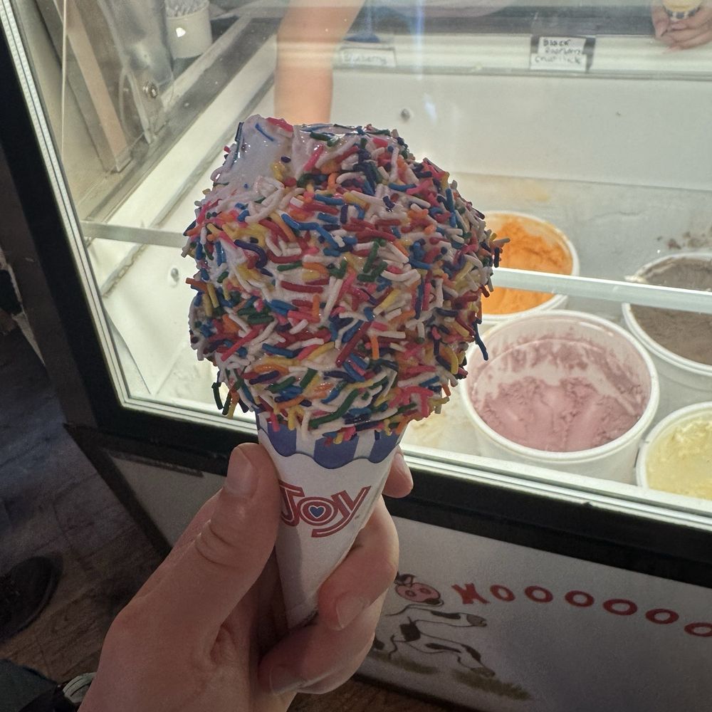 Maple walnut with rainbow sprinkles Maple walnut with rainbow sprinkles