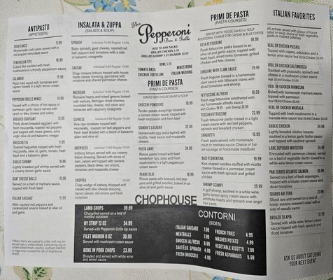Menu photo 1 Pepperoni Grille Saint Clair Shores, MI