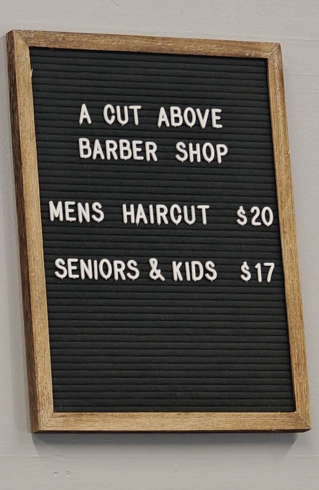 A Cut Above Barbershop Logo