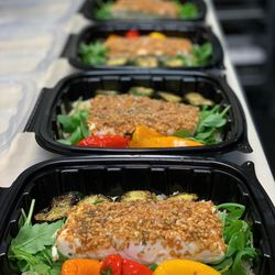 Cafe Mangal - Baked Halibut in Pine Nut Crust (Dinner Take-Out)