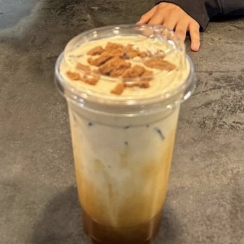 Chapter II Coffee - This is my cookie butter latte, the picture was a little blurry but I highly recommend this drink! - Coffee & Tea Near Me - Long Beach, California Chapter II Coffee - This is my cookie butter latte, the picture was a little blurry but I highly recommend this drink! - Coffee & Tea Near Me - Long Beach, California