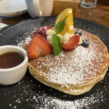 Surisan - Ricotta Pancake with Eggs and Millionaires Bacon Breakfast - Korean Near Me - San Francisco, California Surisan - Ricotta Pancake with Eggs and Millionaires Bacon Breakfast - Korean Near Me - San Francisco, California