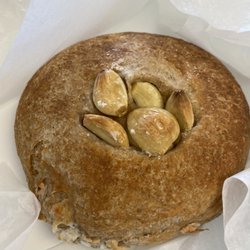 kneaded by Lady J - Garlic stuffed sourdough