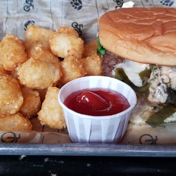 Nano Brew Cleveland - Spicy burger with tots - Brewpubs Near Me - Cleveland, Ohio Nano Brew Cleveland - Spicy burger with tots - Brewpubs Near Me - Cleveland, Ohio