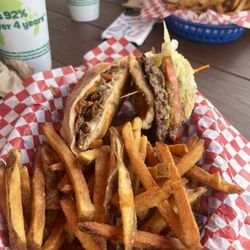 Mac's Burgers & Cheesesteaks - Burger and cheesesteak
