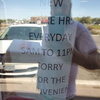 Dunkin' - New store hours posted on paper sign. - Donuts Near Me - Bernalillo, New Mexico
