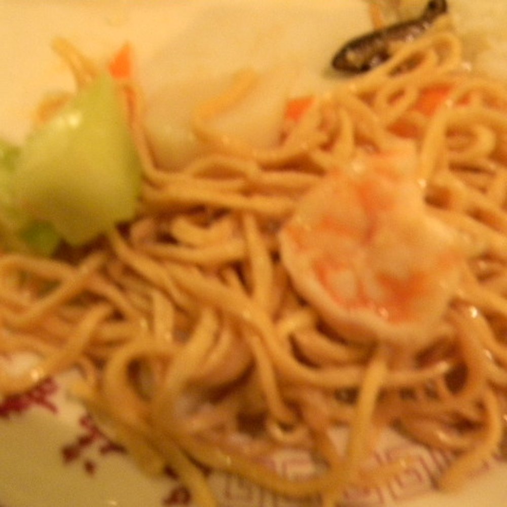 Chef Chu's - Stir Fried Noodles with prawns, scallops and calamari - Chinese Near Me - Los Altos, California