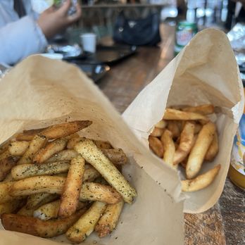La’Baik - Zaatar fries + regular fries - Mediterranean Near Me - Alexandria, Virginia