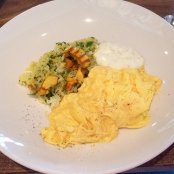 Nopa - Soft Scrambled Eggs - Delicata Squash, Herbed Basmati Rice, Garam Masala and Lime Yogurt - New American Near Me - San Francisco, California