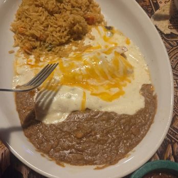 Margarita Jones - Enchilada with rice and beans - Tex-Mex Near Me - Seabrook, Texas