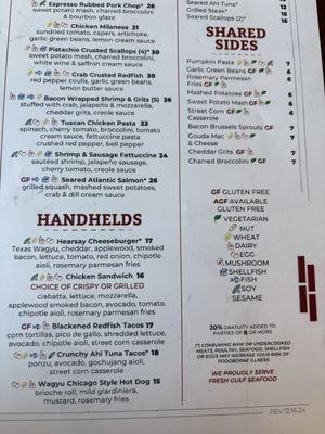 Menu photo 6 Hearsay at Levy Park Houston, TX