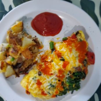 808 Grindz Cafe - Spinach and mushroom omlett - Cafes Near Me - Lahaina, Hawaii 808 Grindz Cafe - Spinach and mushroom omlett - Cafes Near Me - Lahaina, Hawaii