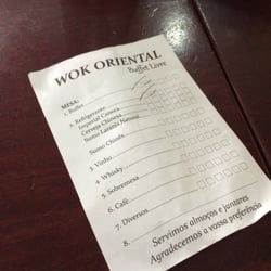 Wok Oriental - Receipt.