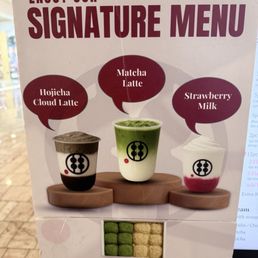 Signature menu