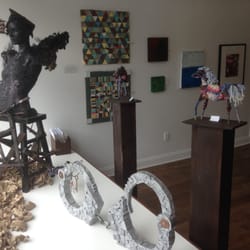 Emerge Gallery & Art Space - Emerge Gallery & Art Space. Pictured are works by Carmen Bury, Ellen Martin, Amy Pucci, Laura Petrovich Cheney, Robert Greco and Luis Alves.