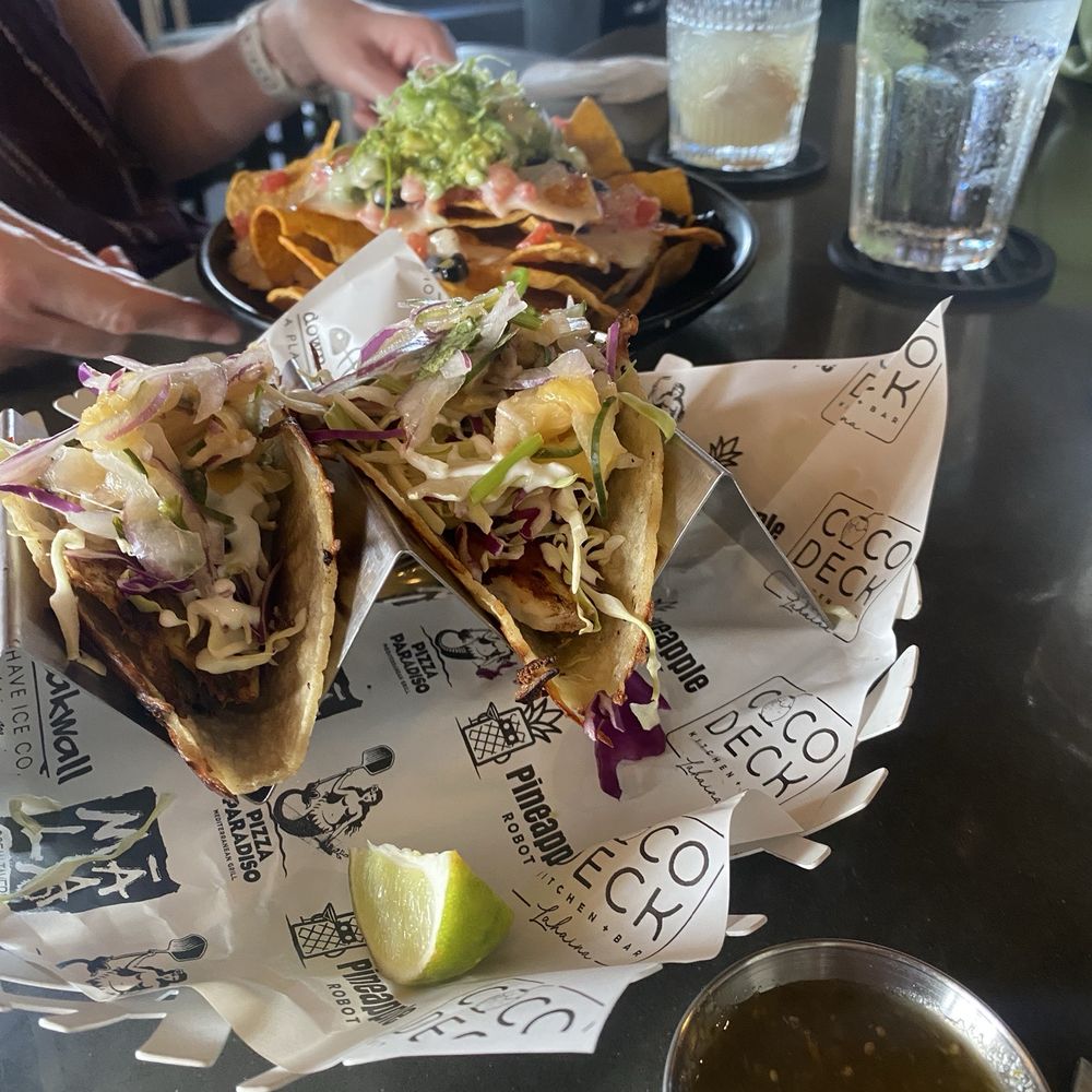 Coco Deck - Fish tacos - Mexican Near Me - Lahaina, Hawaii