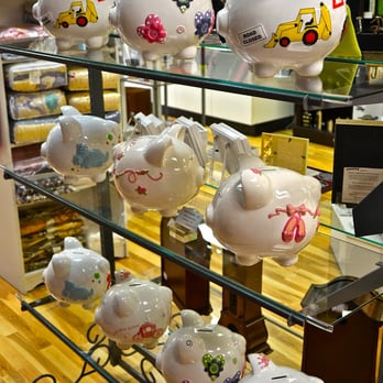 A Special Gift - Large ceramic pic banks, engraved with a first name, and then hand painted. A great way to encourage thrift. Many styles. - Gift Shops Near Me - Leland, North Carolina