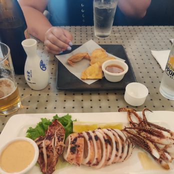 Shogun - Grilled squid and cream cheese puffs appetizer - Sushi Bars Near Me - Stockton, California