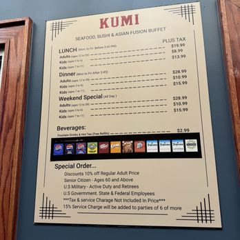 Kumi - Kumi prices and discounts - Buffets Near Me - San Antonio, Texas
