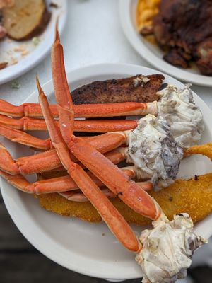 Photo of Louie's Backyard - South Padre Island, TX, US. Crab legs