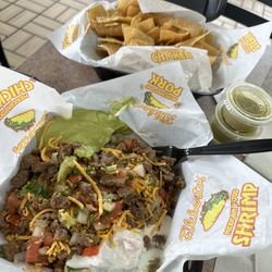 Filiberto’s Mexican Food - Super Nachos, chips on the side