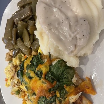 Duluth Rexall Grill - Grilled Chicken with Italian Green Beans, Fried Rice, mashed potatoes gravy. Delicious! - American Near Me - Duluth, Georgia
