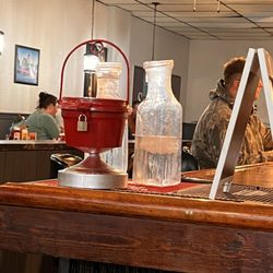 The Square - Just a shot at the end of the bar. I liked the bent neck on the ice water bottle.
