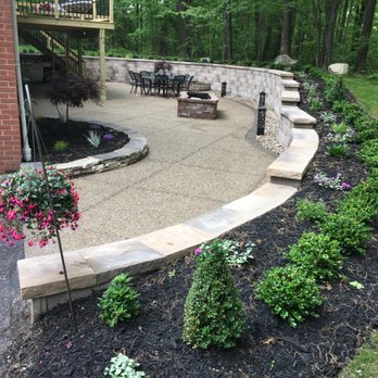 Cemco Construction - Exposed aggregate patio, fire pit, and retaining walls - Masonry/Concrete Near Me