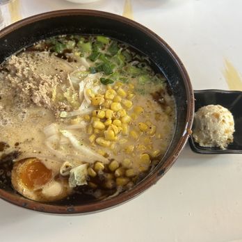 Ramen Tatsu-Ya - Mi-so-not with a corn bomb on the side - Ramen Near Me - Austin, Texas Ramen Tatsu-Ya - Mi-so-not with a corn bomb on the side - Ramen Near Me - Austin, Texas