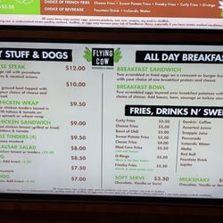 Flying Cow - Menu 3/26