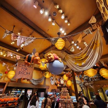 Pooh Corner - Cute Winnie the Pooh scenes hanging from the ceiling. - Gift Shops Near Me - Anaheim, California Pooh Corner - Cute Winnie the Pooh scenes hanging from the ceiling. - Gift Shops Near Me - Anaheim, California