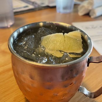 The Block Food & Drink - St. Louis Park - Lavender Mule mocktail sans lavender was good - New American Near Me - Saint Louis Park, Minnesota