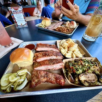 Heads And Tails Barbecue - One meat (1/2 rack ribs) and two sides. Plenty of food for one. - Barbeque Near Me - Berkeley, California Heads And Tails Barbecue - One meat (1/2 rack ribs) and two sides. Plenty of food for one. - Barbeque Near Me - Berkeley, California