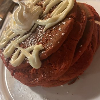 Stax - I Love Lucy Red Velvet Pancakes - Breakfast & Brunch Near Me - Marlboro, New Jersey