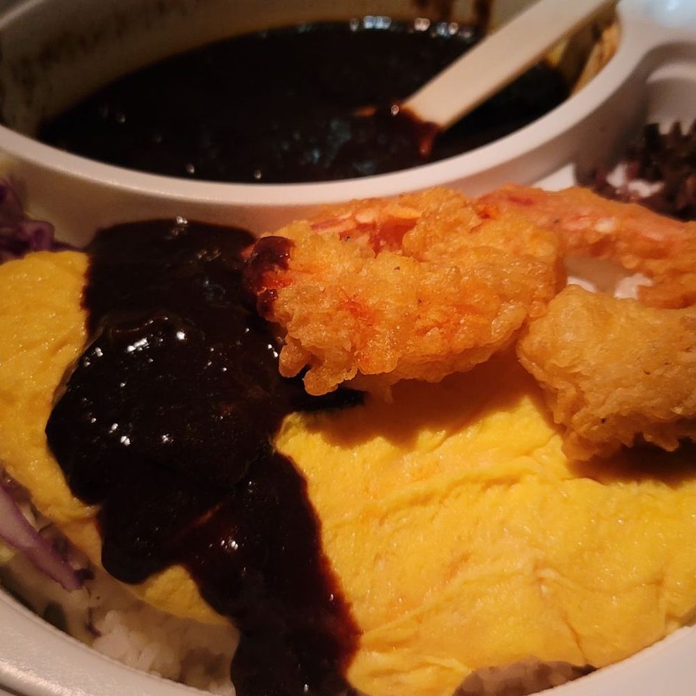 Dela Curo Curry - Omu Curry.... with a couple of my girl's shrimp that I jacked. - Sandwiches Near Me - Berkeley, California Dela Curo Curry - Omu Curry.... with a couple of my girl's shrimp that I jacked. - Sandwiches Near Me - Berkeley, California