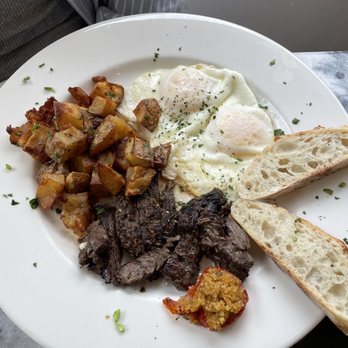 Up On Market - Hanger steak and eggs - Diners Near Me - Frederick, Maryland