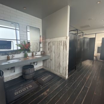 Haywire - The bathroom - New American Near Me - Plano, Texas Haywire - The bathroom - New American Near Me - Plano, Texas